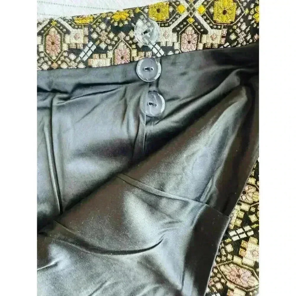 NWT Modcloth Good as Gold Tapestry Lined Pleated A Line Short Skirt Size 16 - Picture 9 of 13